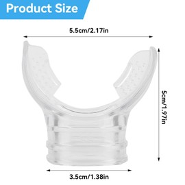 Agatige Clear Snorkel Mouthpiece Replacement Mouthpiece for Lung Machines