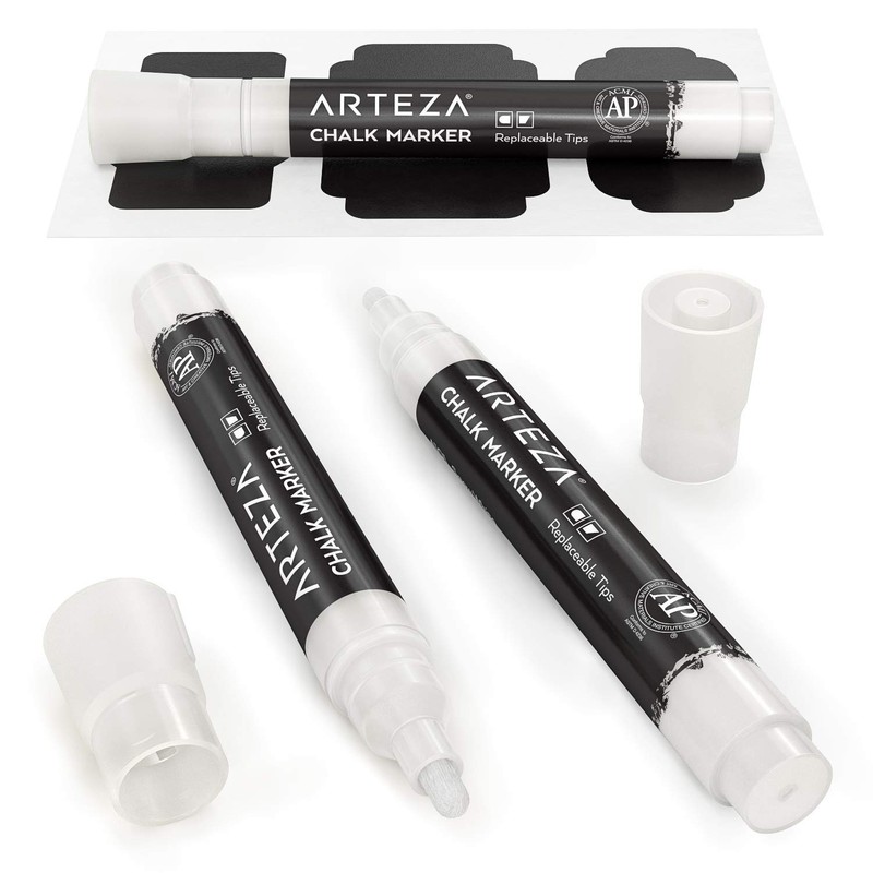 Arteza 150 Chalkboard Labels for Jars, Spice Jar Labels with