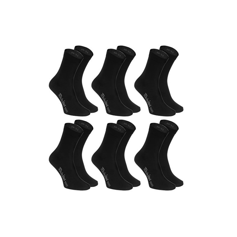 Rainbow Socks - Women's Men's Classic Colourful Cotton Socks, 6