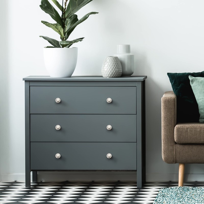 Ravinte 3 Pack Brushed Nickel Cabinet Pulls 1-1/4 inch Kitchen