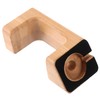 NOLITOY 1Pc Bamboo Smart Watch Charging Stand Elegant Durable Charging