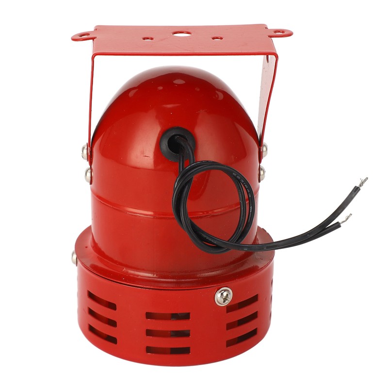Industrial Motor Alarm Bell Red Color Steel Mini Horn Sound