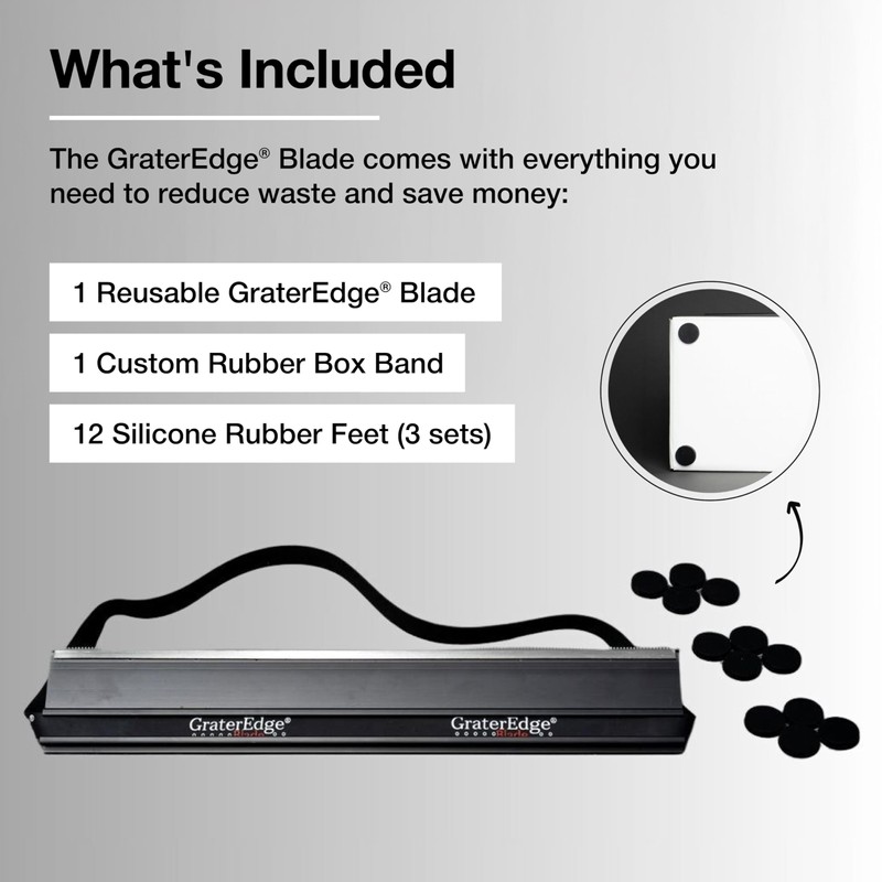 GraterEdge Blade 12" Food Service Plastic Wrap Cutter Attachment –