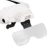 Headband Magnifier 4 LED Bright Lights 5 Detachable Optical Lenses