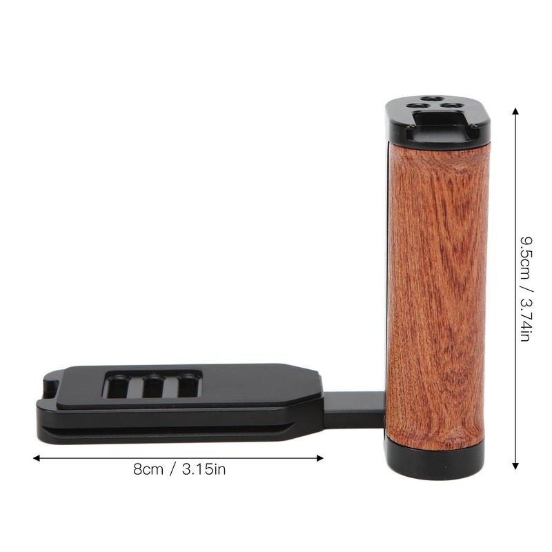 Universal L Shaped Quick Release Wooden Side Handle Stabilizer Quick