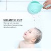 Baby Shampoo Cup Cute Kid Wash Hair Bathing Flusher Eye(/8.27x4.21x5.91in)(Green)