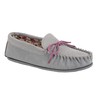 Mokkers Lily Ladies Suede Moccasin Slippers Pink UK 5