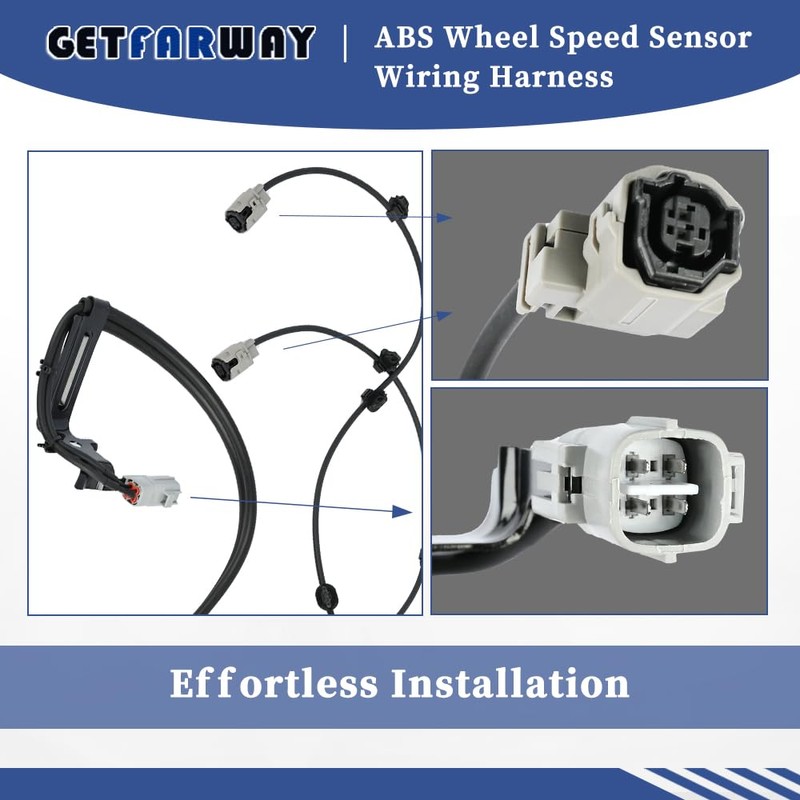 Getfarway ABS Wheel Speed Sensor Wiring Harness 89516-0C050 Compatible with