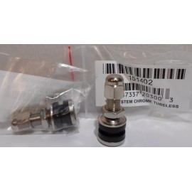 BikeMaster Lot of 2 New BikeMaster 151402 Chrome Tubeless Valve Stems