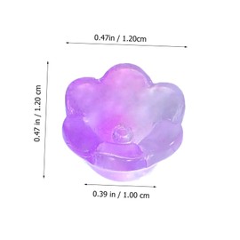 Operitacx 60pcs Gradient Colored Hat Bead Caps Spacer Necklace Bead Charms Stone Beads Embellishments Pendants Jewelry Making Kit Dangle Earrings Chain ERAS