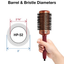 Olivia Garden Heat Pro Round Thermal Hair Brush, HP-52, 2 1/8"