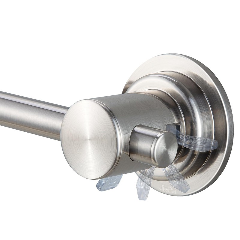 JiePai Extendable 17-28 inch Suction Cup Towel Bar,Bath Shower Towel
