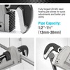 DURATECH Pipe Wrench, Heavy Duty Aluminum Straight Pipe Wrench, 14-inch/350mm