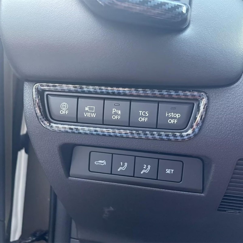 ZiWen Carbon Fiber Print Interior Air Vent Outlet Left Console