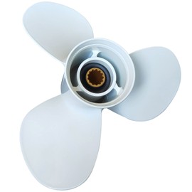 DLNIG 11 1/8x13-G Boat Moto Aluminum Propeller - for Yamaha Outboard Engines 30HP 40HP 50HP 60HP Replace 69W-45945-00-00 663-45945-02-EL,13 Spline Tooth - Aluminum Outboard