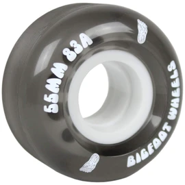 Bigfoot Wheels Bigfoot Skateboard Wheels 55mm 83A Soft Cruiser Filmer Wheels Black (Set of 4)