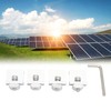 4pcs Solar Panel End Clamp Lightweight Weather Resistant Steel Solar
