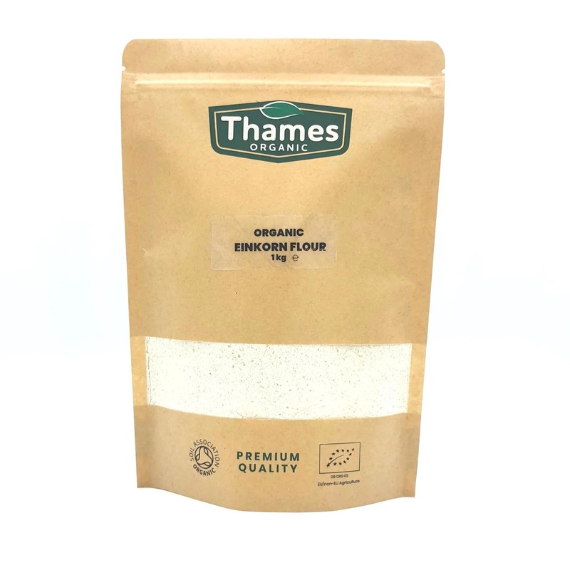 Organic Einkorn Wholemeal Flour-Certified Organic, Non-GMO, Vegan, No Additives, No