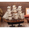 Southanshop Sailboat Model Handmade Finished Pirate Ship Interior Decoration (11.8