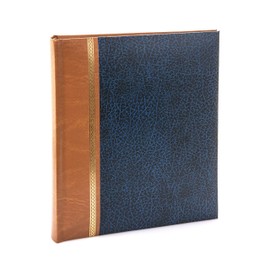 Kenro Grace Classic Photo Album for 100 Photos 9x6 / 23x15cm - Navy Blue Faux Leather Slip-In Pages & Memo Space. Premium Photo Album for All Occasions - KD110