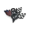 PTDecals Pack of 2 Metal US America Flag V8 Racing