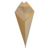 Eco Friendly, Fries Cardboard Cone With Built In Sauce Container,