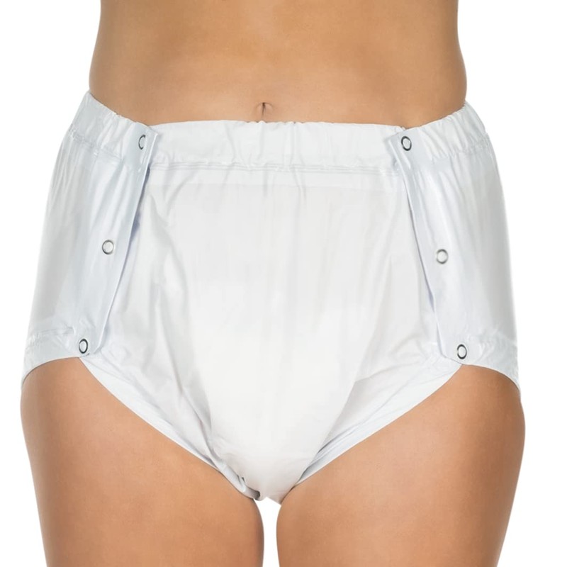 Suprima 1250 Unisex PVC Buttoned Briefs - lavender, size: xl