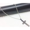 Amison Bible Verse Philippians 4:13 Cross Pendant Necklace Stainless Steel