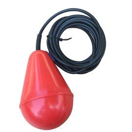 Sludge Boss Septic Float Switch, Heavy-Duty Sewage Pump Switch for Viscous Liquids and Suspended Solids in Wastewater, Mercury-Free Self-Orienting Tank Float for Septic Pumps to 1/2 HP (16 Ft Cable)