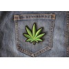 Ivamis Pot Leaf Novelty Iron on Patch - 3x3 inch