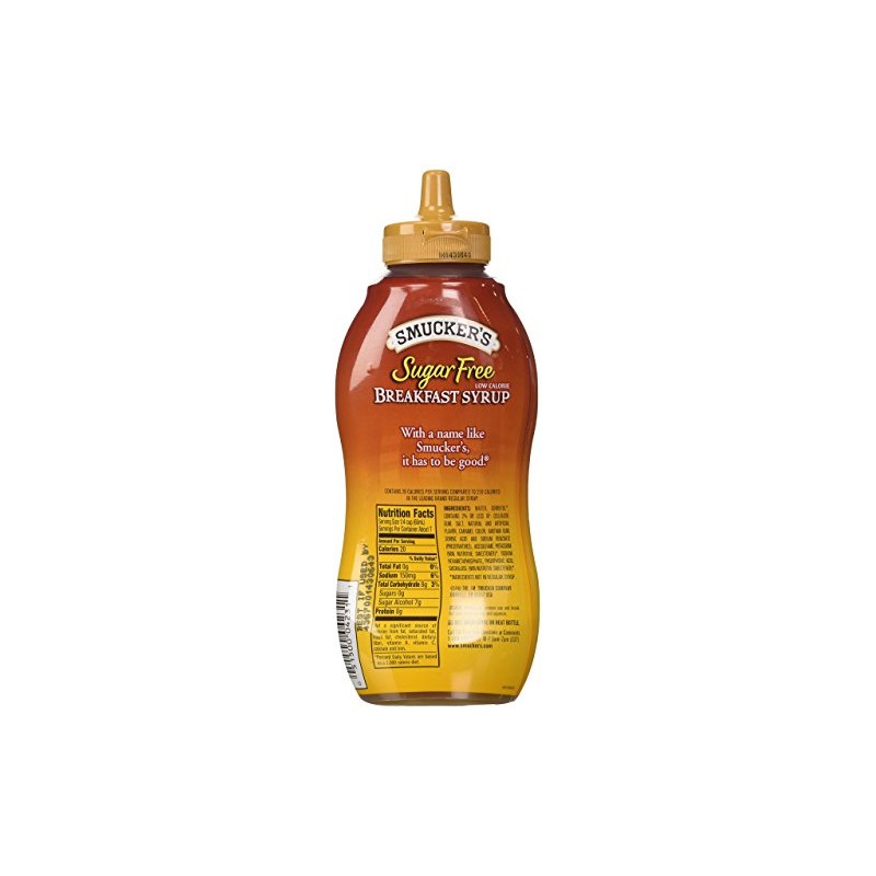Smuckers Sugar Free Breakfast Syrup, 14.5 Fl Oz (Pack of
