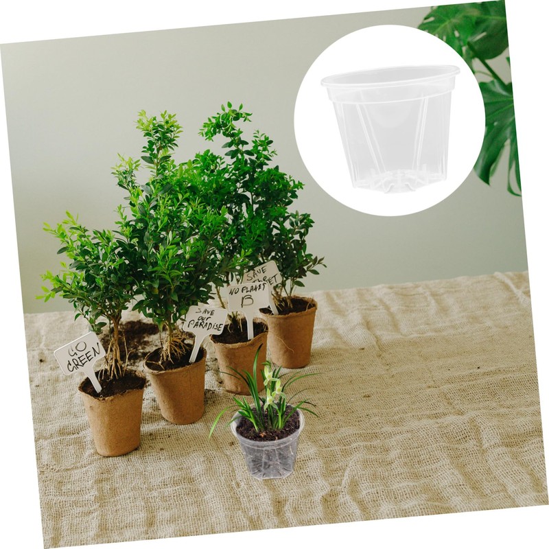 BESPORTBLE 10pcs Orchid Pots Drainage Holes Flower for and Cactus