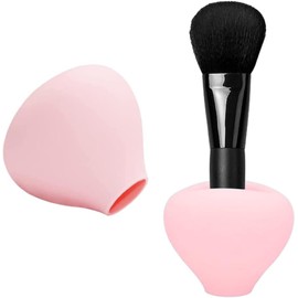 Fundas para brochas de maquillaje, soporte para brochas de maquillaje para viajes y hogar, funda organizadora de silicona reutilizable para cepillos, protectores de brochas de maquillaje a prueba de
