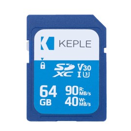 Keple 64GB SD Memory Card Quick Speed SD Card Nikon Coolpix W100, B500, B700 DSLR Digital Cameras | 64GB Storage Class SDCard 10 UHS-1 U1 SDXC Card HD Videos & Photos