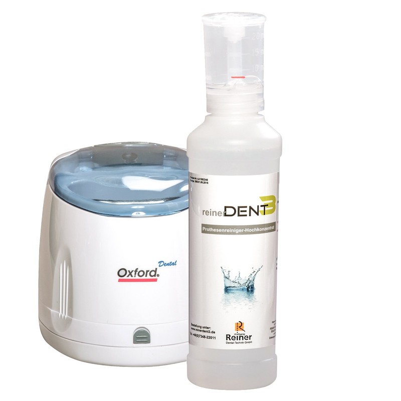 REINERDENT3 Denture Cleaner XL 250 ml with Practical Measurements