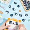 AHANDMAKER 80pcs Round Felt Eyes 39mm Craft Safety Eyes with