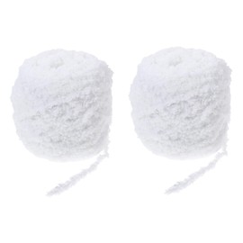 Hohopeti 2Rolls Soft Coral Fleece Knitting Yarn Portable DIY Crochet Material for Easy Crafting for Scarves and Blankets Comfortable and Flexible for All Skill Levels