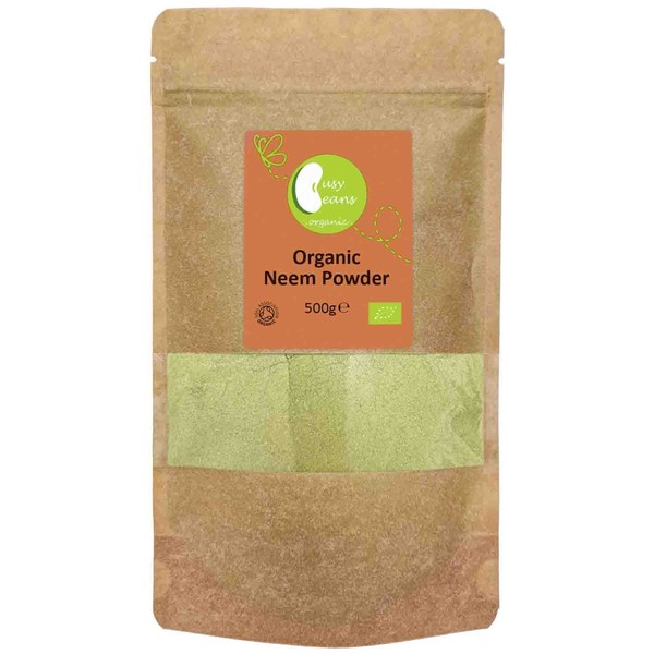 Organic Neem Leaf Powder -Certified Organic- by Busy Beans Organic (500g)
