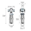QWORK Heim Joint Rod End Kit, 3/4" Chromoly with Right