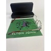Elton John Eyewear CHANTEUSE Metal and Red Frames Case &
