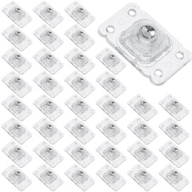 Framendino, 48 Pack Self Adhesive Caster Wheels 360° Swivel Universal Wheel Appliance Sliders for Kitchen Appliances (Clear)