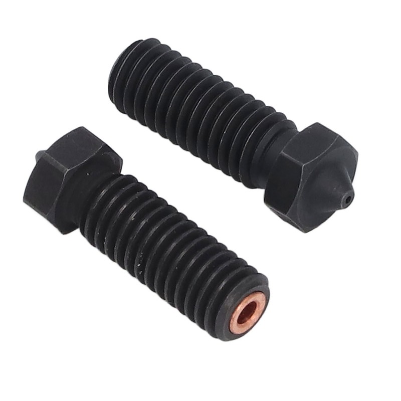 2PCS 3 Hole Nozzles Hardened Steel Nozzle Fit 1.75mm Filament