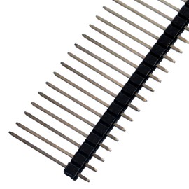 20pcs Copper pins gild 40-Pin 2.54mm 20mm Length Header Pin Male Breakable Pin Header for Arduino Prototype Shield