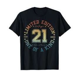 21 Year Old Gifts Vintage 2004 Limited Edition 21st Birthday T-Shirt
