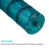 PATIKIL 85x596mm Air Conditioner Blower Fan Wheel, External Fixation Cross