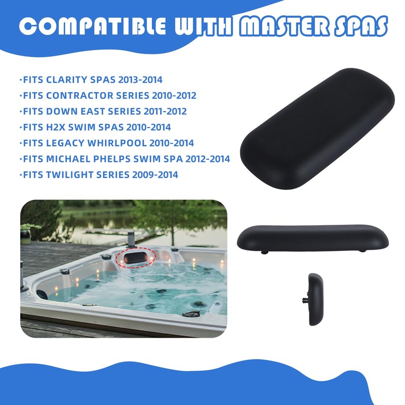 QVEEQ 4 Pack Hot Tub Headrest Replacement for Master Spa