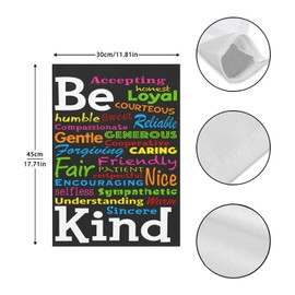 Accepting Be Kind House Flags One Size Double Sided Inspirational Outdoor Flags Double Sided for Beach Yard Flags