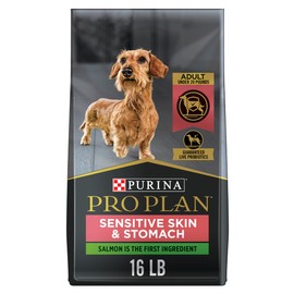 Purina Pro Plan Sensitive Skin and Sensitive Stomach Small Breed Dog Food, Salmon & Rice Formula - 16 lb. Bag