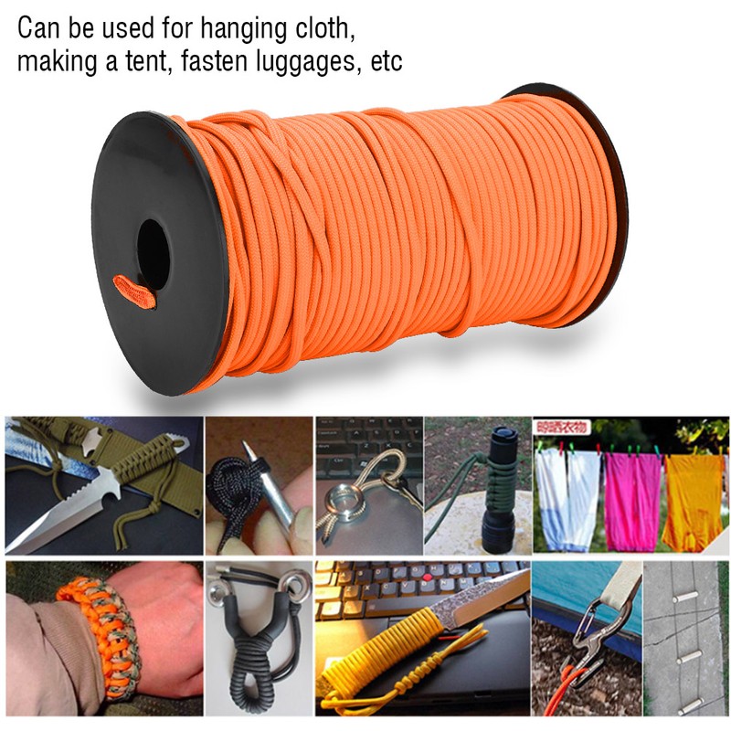 100m 9 Strands 4mm Heavy Duty Parachute Cord Lanyard String
