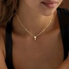 Rotnso Cross Necklace for Women 14K Real Gold Plated Dainty